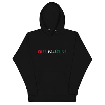 Free Palestine black hoodie
